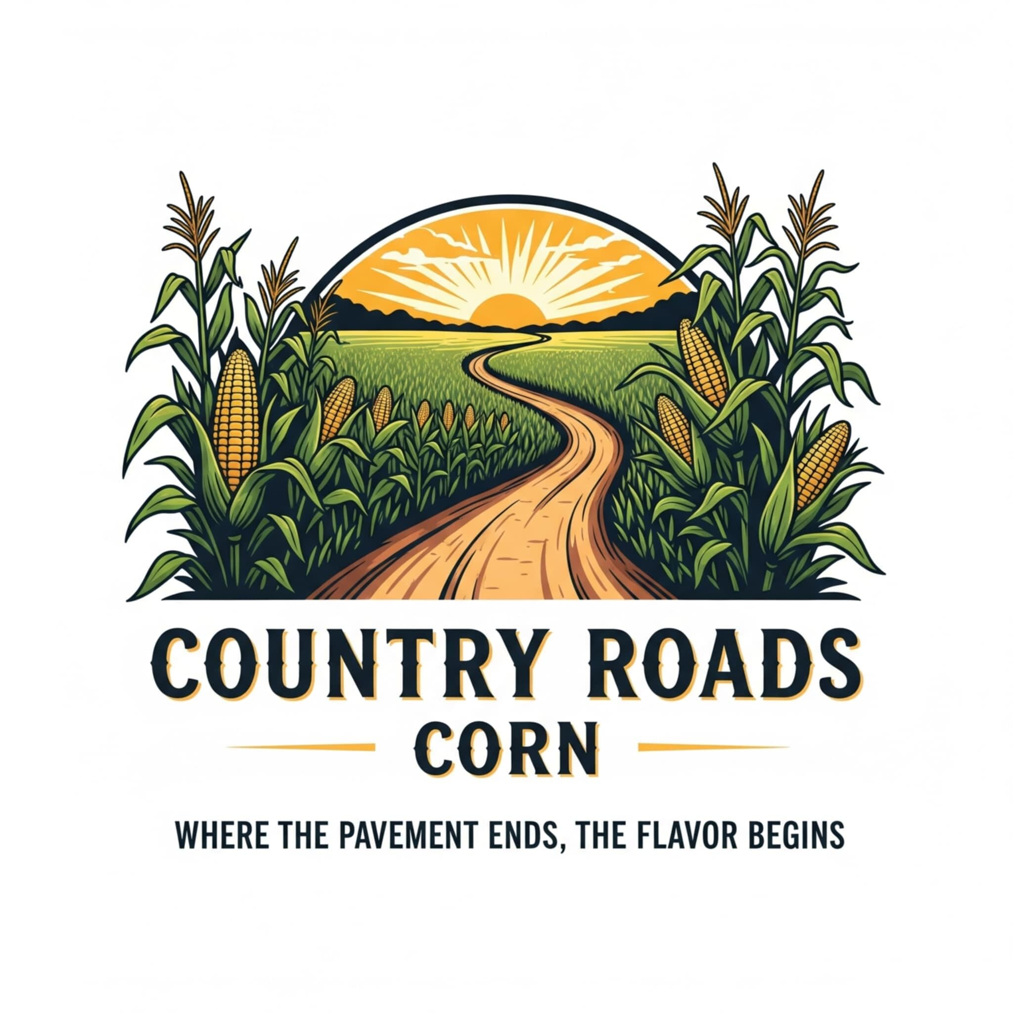 Country roads corn